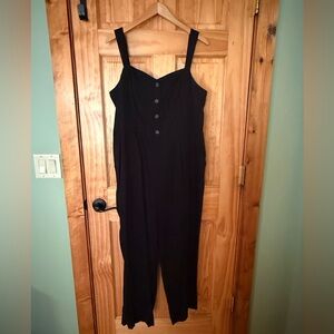 Old Navy Linen Blend Romper (Black XL)